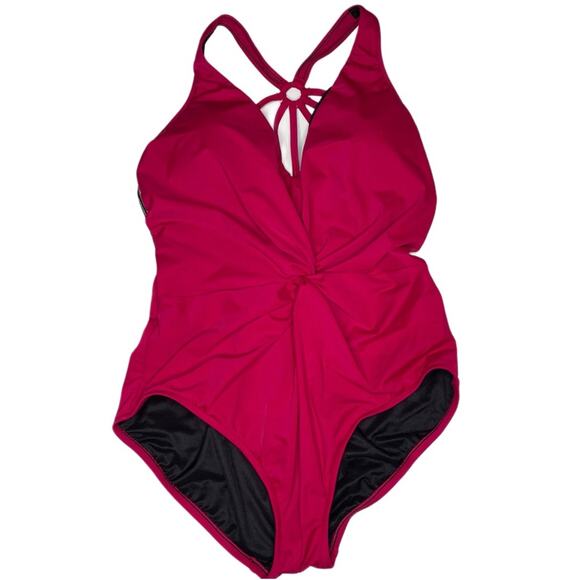 Magicsuit Women’s Drew One Piece Swimsuit Vamp Strappy Back Sz 16 - Picture 2 of 6